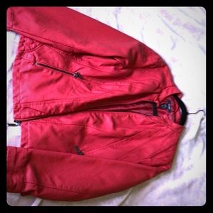 Plea leather Red jacket